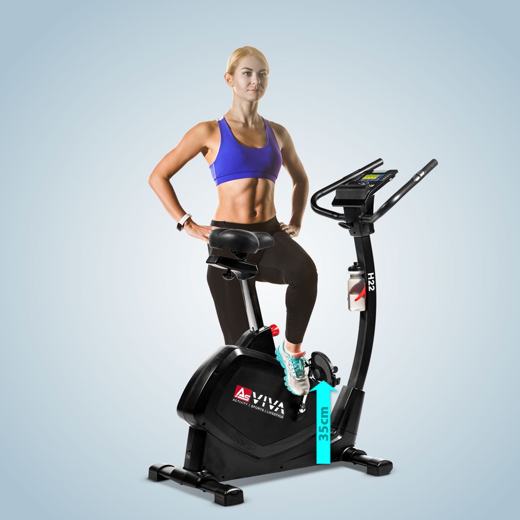 asviva-h22-heimtrainer-fitnessbike-abstand