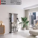 Platzsparende AsVIVA Kabelzugstation MG9 Dual zur Wandmontage im heimischen Trainingsraum