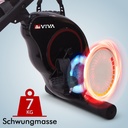 Magnet-Schwungmasse des AsVIVA Heimtrainers H14 in Schwarz für einen ruhigen und gleichmäßigen Rundlauf