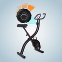 Magnetisches Widerstandssystem des AsVIVA Heimtrainers H14 in Schwarz zur stufenlosen Einstellung der Trainingsintensität