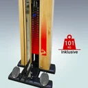 Integrierter 101 kg Gewichtsblock der AsVIVA MG7 Kraftstation für einen stufenlos einstellbaren Trainingswiderstand
