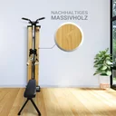 Hochwertige Echtholzverkleidung der AsVIVA MG7 Kraftstation für ein wohnliches Design im heimischen Trainingsraum