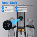 Smart-Knob des AsVIVA Rudergeräts RA12 zur stufenlosen Einstellung des Trainingswiderstands