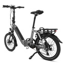 E-Bike Klapprad Stadtfalter B13 ABW – Rückansicht grau