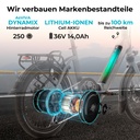 E-Bike Klapprad Stadtfalter B13 ABW – Markenbestandteile grau