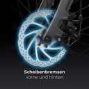 E-Bike Klapprad Stadtfalter B13 ABW – Scheibenbremsen grau