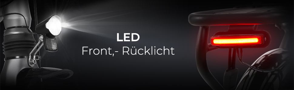 AsVIVA B13 ABW – LED-Front- und Rücklicht