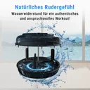 Wasserwiderstand des AsVIVA RA18 Pro sorgt für ein realistisches Rudergefühl wie auf dem Wasser