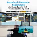 Tablet-Halterung am AsVIVA RA18 Pro für Entertainment und Trainings-Apps während des Ruderns