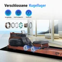 Kugelgelagerter Sitzschlitten des AsVIVA RA18 Pro für einen ruhigen und leisen Lauf