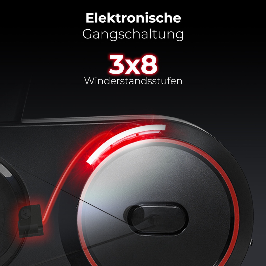 Speedbike Power S18 Pro (Modell YK-TC20018) – Elektronische Gangschaltung 3x8