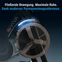 Wartungsarme Magnetbremse des AsVIVA Speedbike S11S für einen leisen und ruhigen Lauf