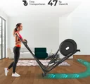 Platzsparendes und kompaktes Design des AsVIVA Crosstrainers C29 Step für kleine Trainingsräume