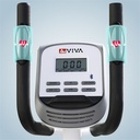 Sportcomputer des AsVIVA Crosstrainers C16 mit Anzeige der wichtigsten Trainingswerte