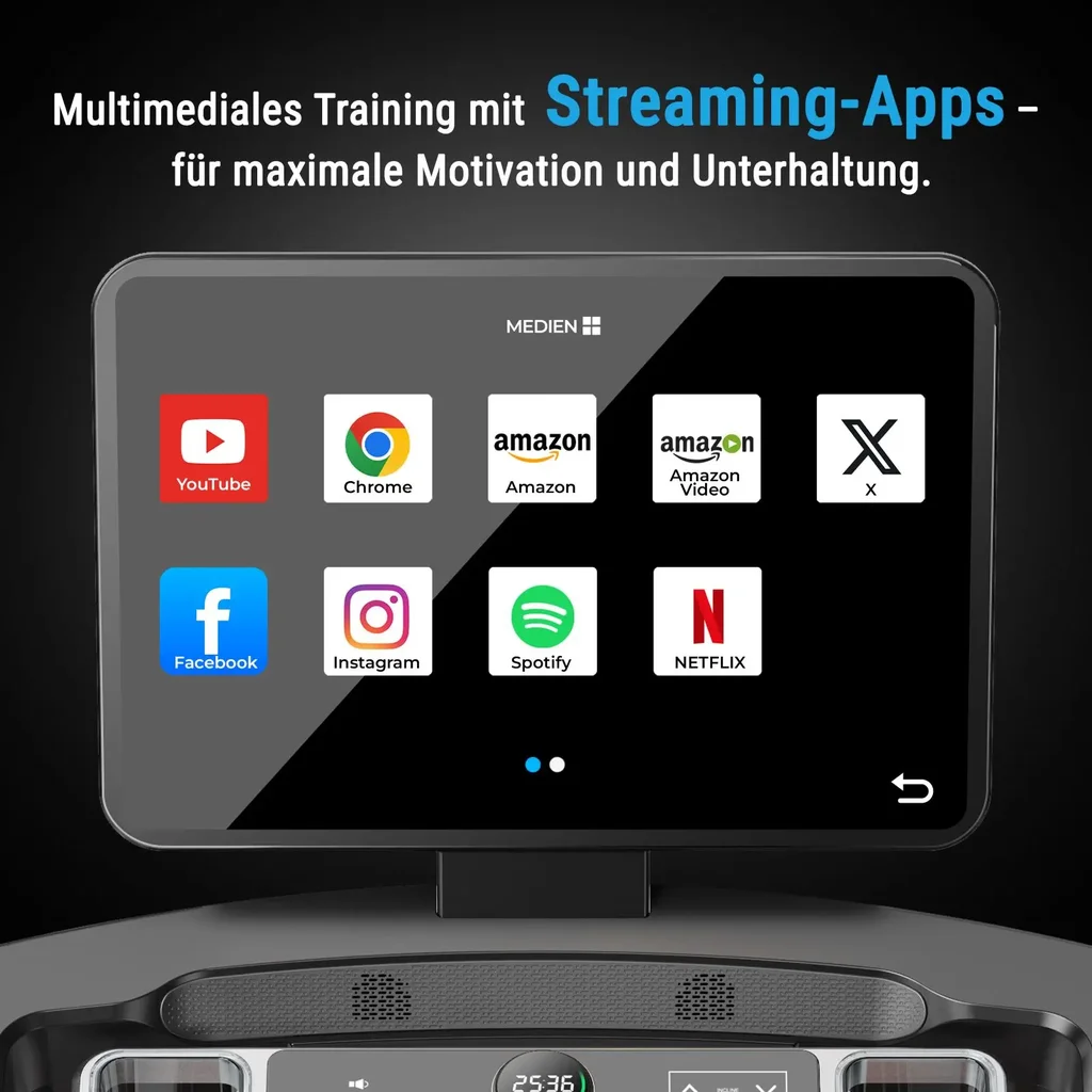 Laufband Smart T18 Pro – Streaming Apps