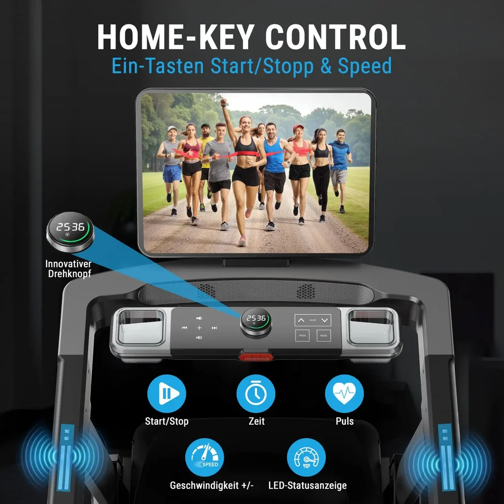 Laufband Smart T18 Pro – Drehknopf