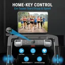 Innovativer Drehknopf zur Steuerung von Tempo und Steigung am AsVIVA Laufband T18 Pro