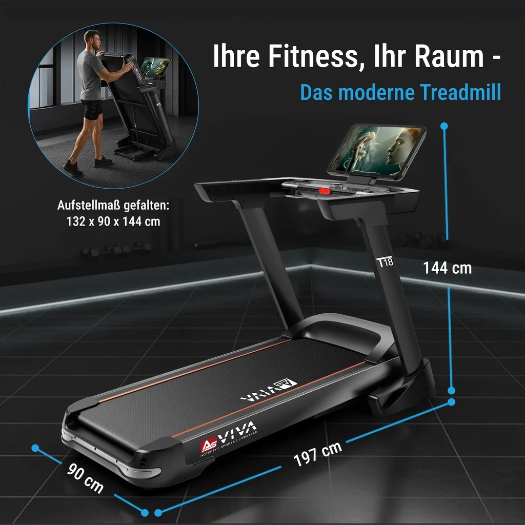 Laufband Smart T18 Pro – Maße Größe