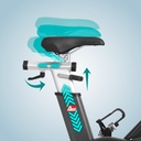 Mehrfach verstellbarer Sattel des AsVIVA Speedbike Power Trainer S8 Pro für ergonomisches Training Mehrfach verstellbarer Sattel des AsVIVA Speedbike Power Trainer S8 Pro für ergonomisches Training