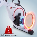 Magnet-Schwungmasse des AsVIVA Heimtrainers H14 für einen ruhigen und gleichmäßigen Rundlauf