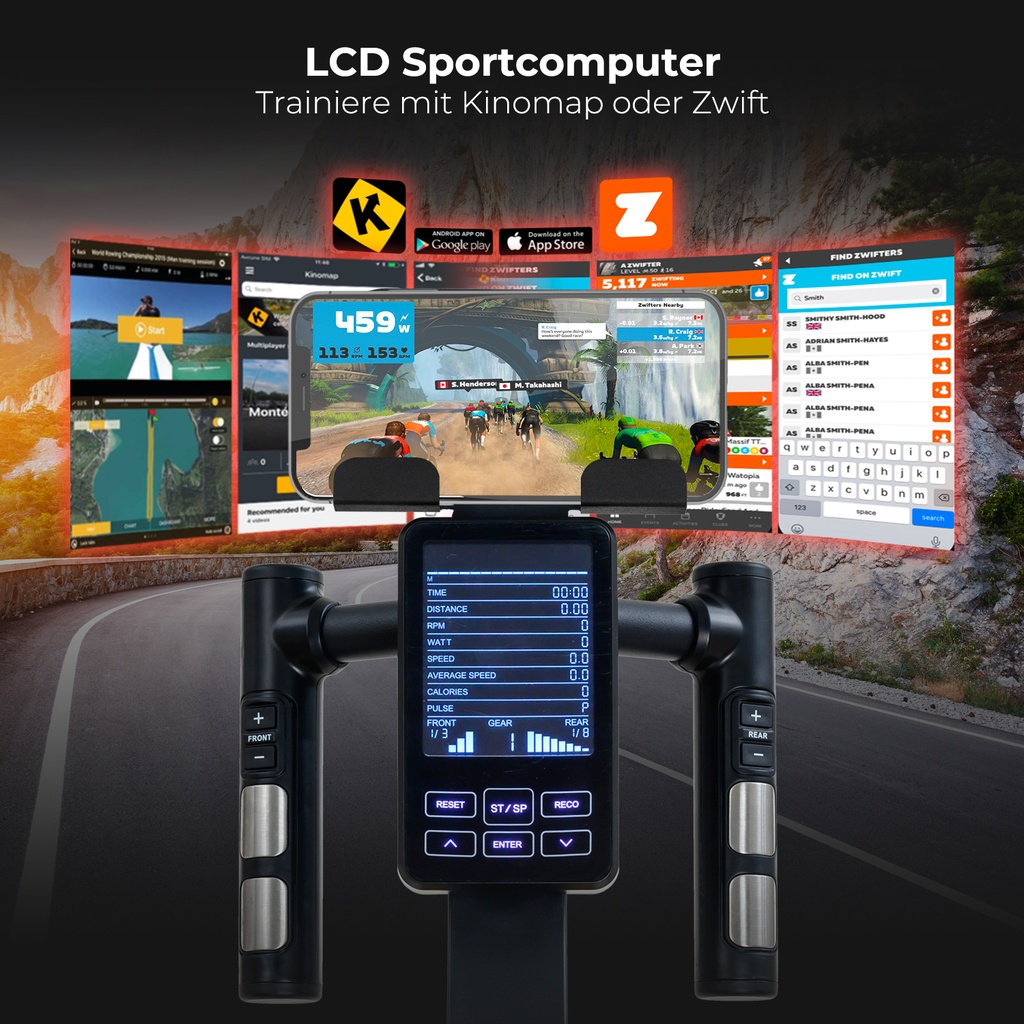 App-kompatibler Fitnesscomputer über Bluetooth