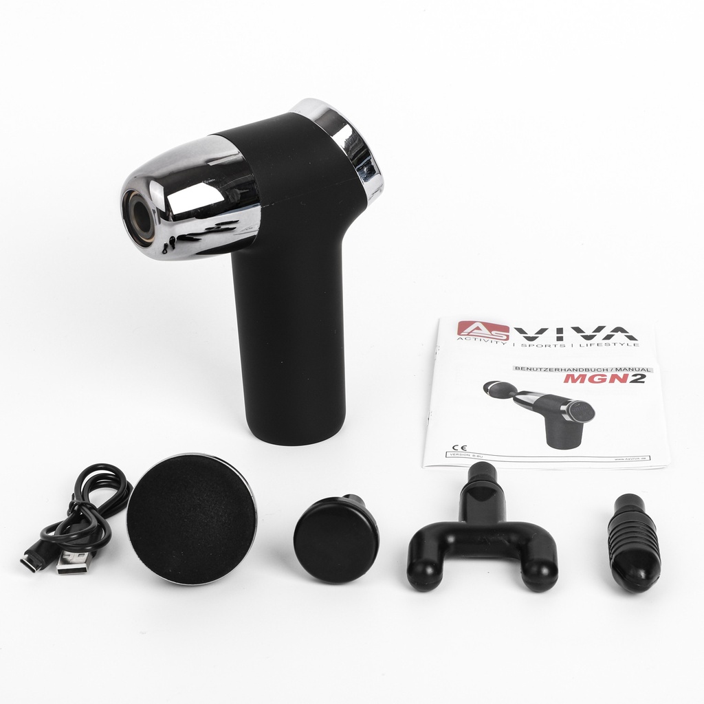 AsVIVA Massagepistole MGN2 - Rose - Produktansicht