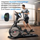 Pulsempfänger mit Pulsarmband des AsVIVA Crosstrainers E50 Pro zur präzisen Herzfrequenzmessung