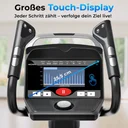 Übersichtliches Display des AsVIVA Crosstrainers E50 Pro mit allen Trainingswerten auf einen Blick
