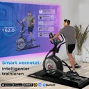 Smart-Entertainment-Funktion des AsVIVA Crosstrainers E50 Pro für Streaming und Unterhaltung während des Trainings
