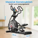 Massive und stabile Bauweise des AsVIVA Crosstrainers E50 Pro für sicheres und standfestes Training