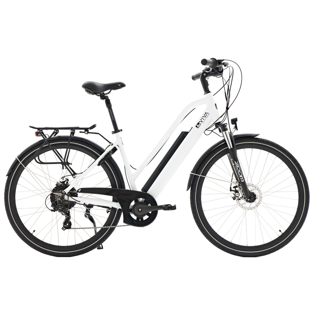 City E-Bike B15 – 28 Zoll – Grau/Weiß