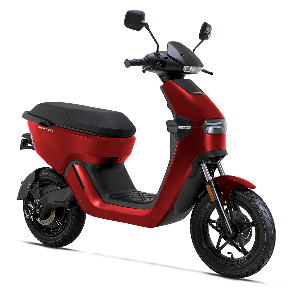 AsVIVA Elektro-Motorroller EM1 weiß - Antrieb und Akku