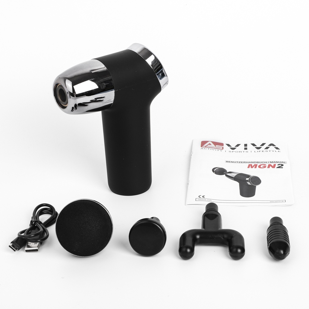 AsVIVA Massagepistole MGN2 - Rose - Produktansicht